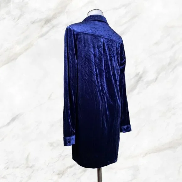 Superdown Yella Velvet Mini Dress in Navy - Picture 10 of 10